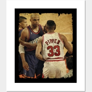 Charles Barkley vs Scottie Pippen Posters and Art